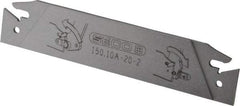 Seco - 0.843" Blade Height, 0.071" Blade Width, 4.72" OAL, Neutral Cut, Double End Indexable Cut-Off Blade - 150.10A Blade, 150.10 Series - USA Tool & Supply