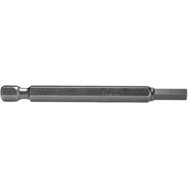 Apex - 3/16" Hex Bit - 1/4" Hex Drive, 3" OAL - USA Tool & Supply