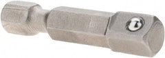 Apex - 1/4" Square Size Hex to Square Extension - 1/4" Hex Drive, 1-3/8" OAL - USA Tool & Supply