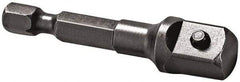 Apex - 1/2" Square Size Hex to Square Extension - 1/4" Hex Drive, 2" OAL - USA Tool & Supply