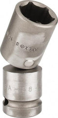 Apex - 1/2" Drive, Standard Hand Socket - 6 Points, 2-55/64" OAL - USA Tool & Supply