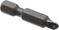 Apex - #2 Tri-Wing Bit - 1/4" Hex Drive, 1-1/4" OAL - USA Tool & Supply