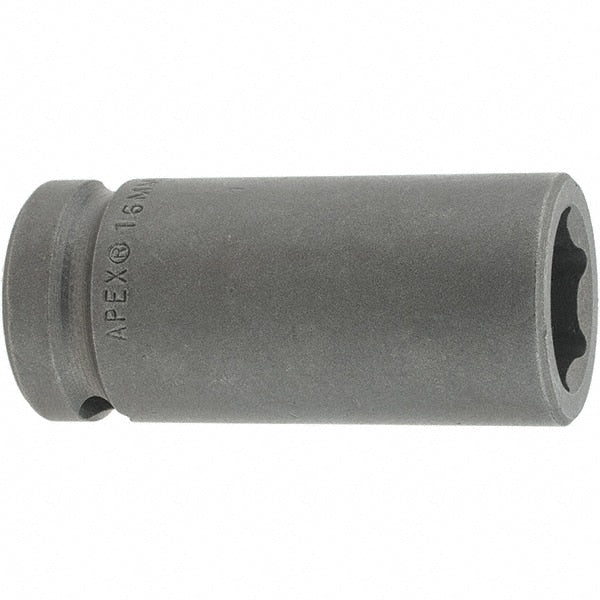 Impact Socket: Square Drive 6-Point, 57.1 mm OAL