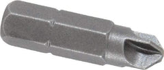 Apex - 1/4" Drive, #8 Torq-Set Screwdriver Bit - 1" OAL - USA Tool & Supply