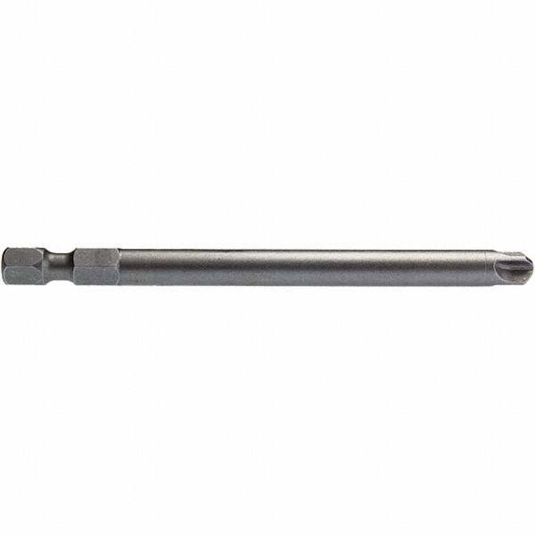 Apex - #10 Torq-Set Bit - 1/4" Hex Drive, 3-1/2" OAL - USA Tool & Supply