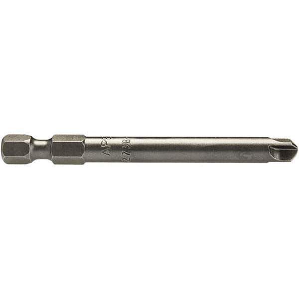 Apex - #6 Torq-Set Bit - 1/4" Hex Drive, 2-3/4" OAL - USA Tool & Supply