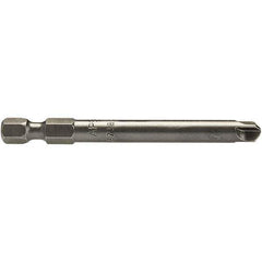 Apex - #6 Torq-Set Bit - 1/4" Hex Drive, 2-3/4" OAL - USA Tool & Supply