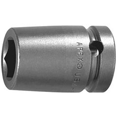 Impact Socket: 0.5″ Socket, Square Drive 6-Point, 1.5″ OAL