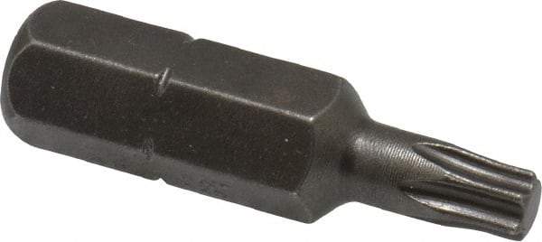 Apex - 5/16" Drive T25 Torx Screwdriver Bit - 1-1/4" OAL, Insert Bit - USA Tool & Supply