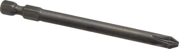 Apex - PZ.2 Posidriv Screwdriver Bit - 1/4" Hex Drive, 3-1/2" OAL - USA Tool & Supply