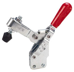 De-Sta-Co - 375 Lb Holding Capacity, Vertical Handle, Manual Hold Down Toggle Clamp - 57° Handle Movement, 99° Bar Opening, U-Bar, Straight Base, Electro-Plated Zinc, Carbon Steel - USA Tool & Supply