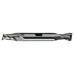 ‎5/32″ × 3/8″ x .2344″ × 2-3/4″ RHS / RHC HSS HSS Double End 2-Flute Center Cutting Finishing End Mill - TiN - Exact Industrial Supply