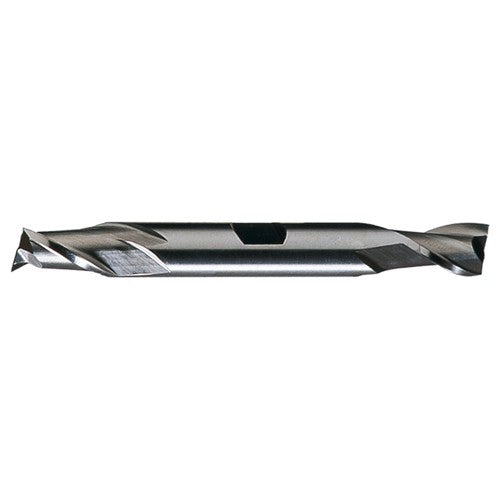 ‎23/32″ × 3/4″ × 1-5/16″ × 5-5/8″ RHS / RHC HSS HSS Double End 2-Flute Center Cutting Finishing End Mill - TiN - Exact Industrial Supply