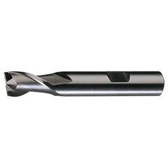 ‎1-1/8″ × 1″ × 1-5/8″ × 4-1/2″ RHS / RHC HSS HSS Single End 2-Flute Center Cutting Keyway Tolerance Finishing End Mill - TiCN