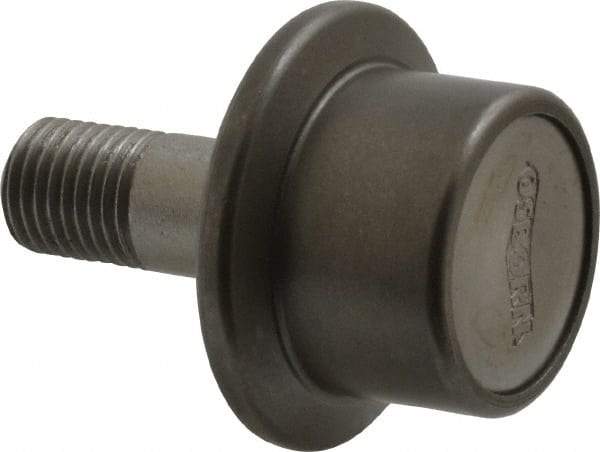 Osborn International - 1" Roller Diam x 25/32" Width, 7/16" Stud Diam x 1" Length, Flanged Concentric Stud Load Runner - Steel, 1/2" Thread Length, 7/16-20 Thread, 1-25/32" OAL, 225 Lb Dynamic Cap - USA Tool & Supply