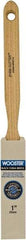 Wooster Brush - 1" Flat Hog Sash Brush - 2-7/16" Bristle Length, 5-1/8" Maple Fluted Handle - USA Tool & Supply