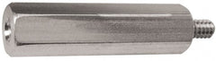 Electro Hardware - M4x0.7, 60.53mm OAL, 8mm Across Flats, Stainless Steel Male/Female Hex Circuit Board Standoff - USA Tool & Supply