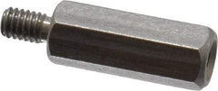 Electro Hardware - M2.5x0.45, 15.97mm OAL, 4.5mm Across Flats, Stainless Steel Hex Male/Female Circuit Board Standoffs - 4.8mm Thread Depth, 12mm Body Length, Uncoated - USA Tool & Supply