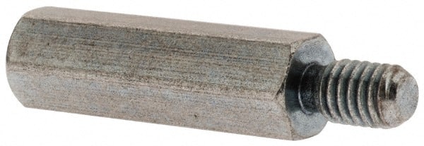 Electro Hardware - 1/4-20, 3-1/2" OAL, 1/2" Across Flats, Brass Male/Female Hex Circuit Board Standoff - USA Tool & Supply