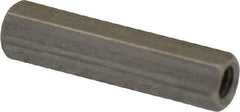 Electro Hardware - M3x0.50, 20mm OAL, 4.5mm Across Flats, Stainless Steel Hex Partially Threaded Female Circuit Board Standoffs - 6.4mm Thread Depth, 20mm Body Length, Uncoated - USA Tool & Supply