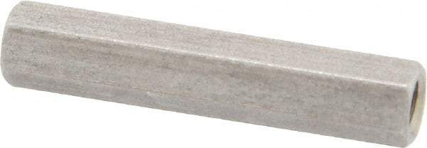 Electro Hardware - M3x0.50, 24mm OAL, 4.5mm Across Flats, Stainless Steel Hex Partially Threaded Female Circuit Board Standoffs - 6.4mm Thread Depth, 24mm Body Length, Uncoated - USA Tool & Supply