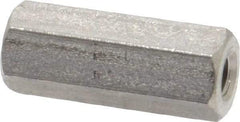 Electro Hardware - M3x0.50, 16mm OAL, 6mm Across Flats, Stainless Steel Hex Fully Threaded Female Circuit Board Standoffs - 16mm Thread Depth, 17mm Body Length, Uncoated - USA Tool & Supply