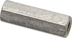 Electro Hardware - M4x0.70, 19mm OAL, 6mm Across Flats, Stainless Steel Hex Fully Threaded Female Circuit Board Standoffs - 19mm Thread Depth, 19mm Body Length, Uncoated - USA Tool & Supply