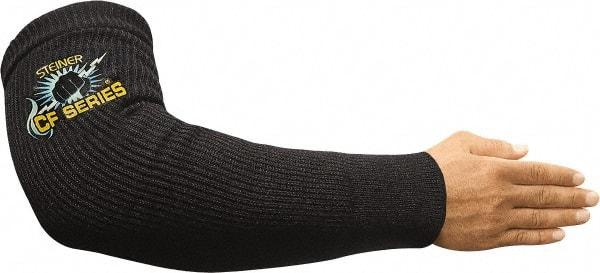 Steiner - Size Universal, Black Carbon Fiber Knit Welding Sleeve - 18" Long Sleeve - USA Tool & Supply