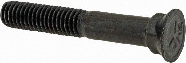 Value Collection - 3/8-16 UNC, 2-1/2" OAL, Steel Plow Bolt - Uncoated, Grade 5 - USA Tool & Supply