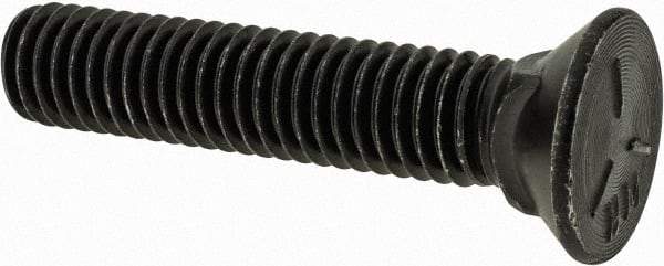 Value Collection - 7/16-14 UNC, 2-1/4" OAL, Steel Plow Bolt - Uncoated, Grade 5 - USA Tool & Supply