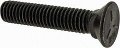 Value Collection - 7/16-14 UNC, 2-1/4" OAL, Steel Plow Bolt - Uncoated, Grade 5 - USA Tool & Supply