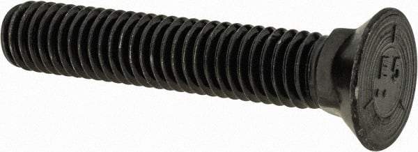 Value Collection - 7/16-14 UNC, 2-1/2" OAL, Steel Plow Bolt - Uncoated, Grade 5 - USA Tool & Supply
