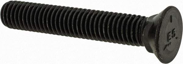 Value Collection - 7/16-14 UNC, 2-3/4" OAL, Steel Plow Bolt - Uncoated, Grade 5 - USA Tool & Supply