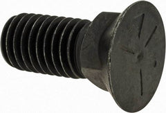 Value Collection - 1/2-13 UNC, 1-1/4" OAL, Steel Plow Bolt - Uncoated, Grade 5 - USA Tool & Supply