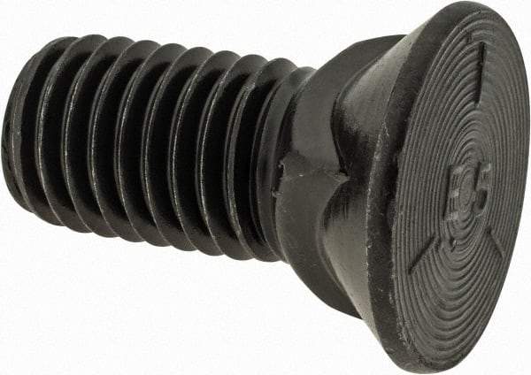 Value Collection - 5/8-11 UNC, 1-1/2" OAL, Steel Plow Bolt - Uncoated, Grade 5 - USA Tool & Supply