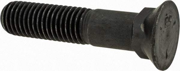 Value Collection - 5/8-11 UNC, 3" OAL, Steel Plow Bolt - Uncoated, Grade 5 - USA Tool & Supply