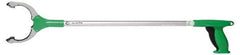 Unger - 36" Long Trash Pick Up Tool - Aluminum, Use for Bottles, Cans, Debris, Paper - USA Tool & Supply