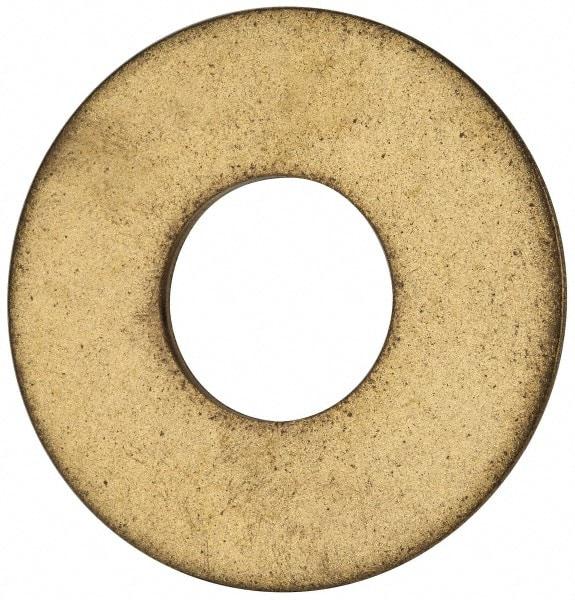 Value Collection - 7/8" Screw, Brass Standard Flat Washer - 0.937" ID x 2-1/4" OD, 0.128" Thick, Plain Finish - USA Tool & Supply