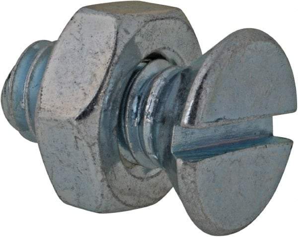 Value Collection - 5/16-18 UNC, 3/4" OAL Slotted Drive Machine Screw - Flat Head, Grade 2 Steel, Zinc-Plated Finish, Without Washer - USA Tool & Supply