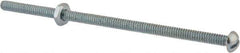 Value Collection - #10-24 UNC, 4-1/2" Length Under Head Slotted Drive Machine Screw - Round Head, Grade 2 Steel, Zinc-Plated Finish, Without Washer - USA Tool & Supply