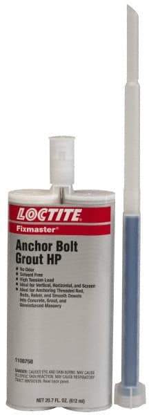 Loctite - 20.7 fl oz Epoxy Anchoring Adhesive - 20 min Working Time, 29 CFR 1910.1200 - USA Tool & Supply