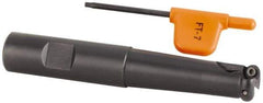 Kennametal - 15.88mm Cutting Diam, 5/8" Shank Diam, 5/8" Max Depth of Cut, Straight Shank Indexable Copy End Mill - 2 Inserts, RD.X 07.. Insert, KDM Toolholder, Through Coolant - USA Tool & Supply