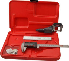 SPI - 3 Piece, Machinist Caliper and Micrometer Tool Kit - 0.0001 Inch Graduation - USA Tool & Supply