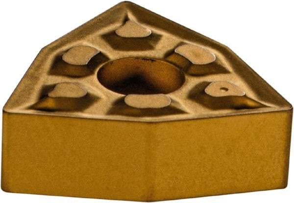 Iscar - WNMG3-1 GN Grade IC9250 Carbide Turning Insert - TiCN/Al2O3/TiN Finish, 80° Trigon, 3/8" Inscr Circle, 5/32" Thick, 1/64" Corner Radius - USA Tool & Supply