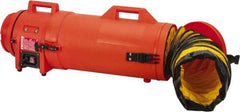 Allegro - 831 CFM, Electrical AC Axial Blower Kit - 8 Inch Inlet/Outlet, 0.33 HP, 115 Max Voltage Rating - USA Tool & Supply