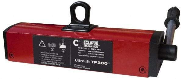 Eclipse - 880 Lb Load Capacity, Magnetic Lifter - 5" High x 14" Wide, 3 Poles, For Use with Flats - USA Tool & Supply
