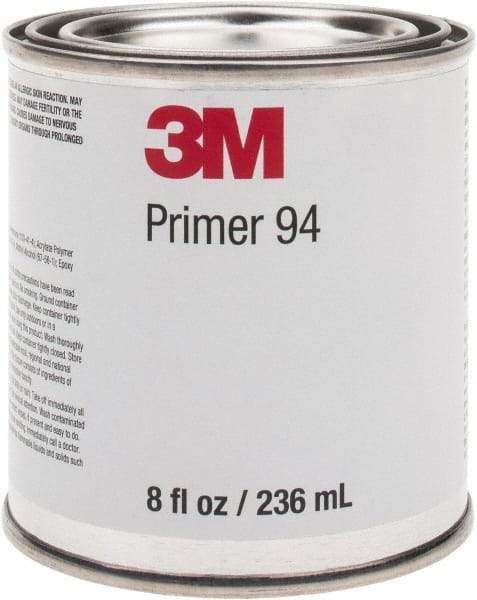 3M - 236.5 mL, Light Yellow Adhesive Primer - For Use with 3M Tapes - USA Tool & Supply