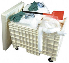 PRO-SAFE - Hazardous Materials Spill Kit - HDPE Mobile Spill Cart - USA Tool & Supply