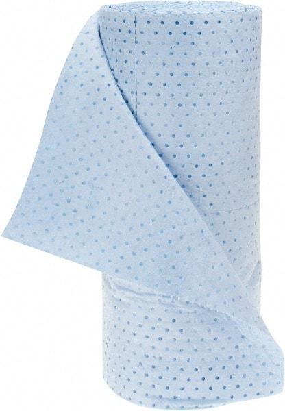 PRO-SAFE - 58 Gal Capacity per Package, Oil Only Roll - 150' Long x 30" Wide, Blue, Polypropylene - USA Tool & Supply