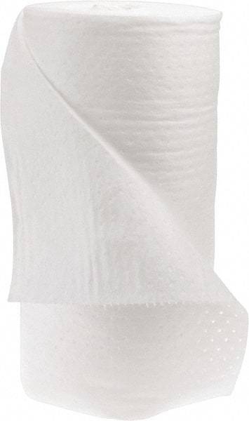 PRO-SAFE - 61 Gal Capacity per Package, Oil Only Roll - 300' Long x 30" Wide, White, Polypropylene - USA Tool & Supply